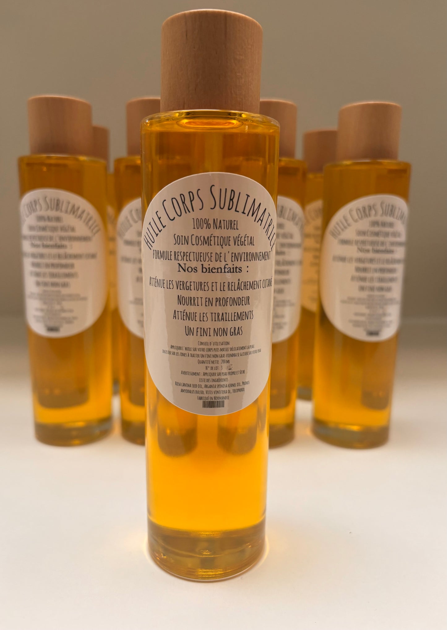 Huile Corps Sublimatrice 100% Naturel-Nourrit intensément & Anti-vergetures