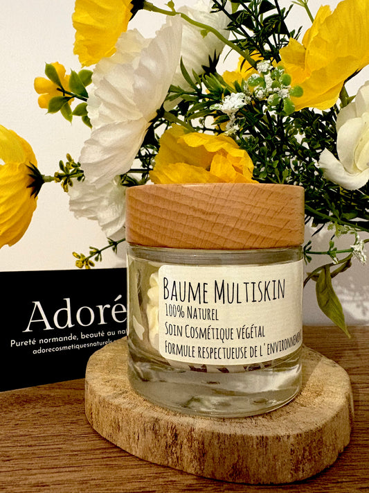 Baume MultiSkin 100% Naturel Soulage rougeurs, eczéma, acné & irritations – Pour toute la famille