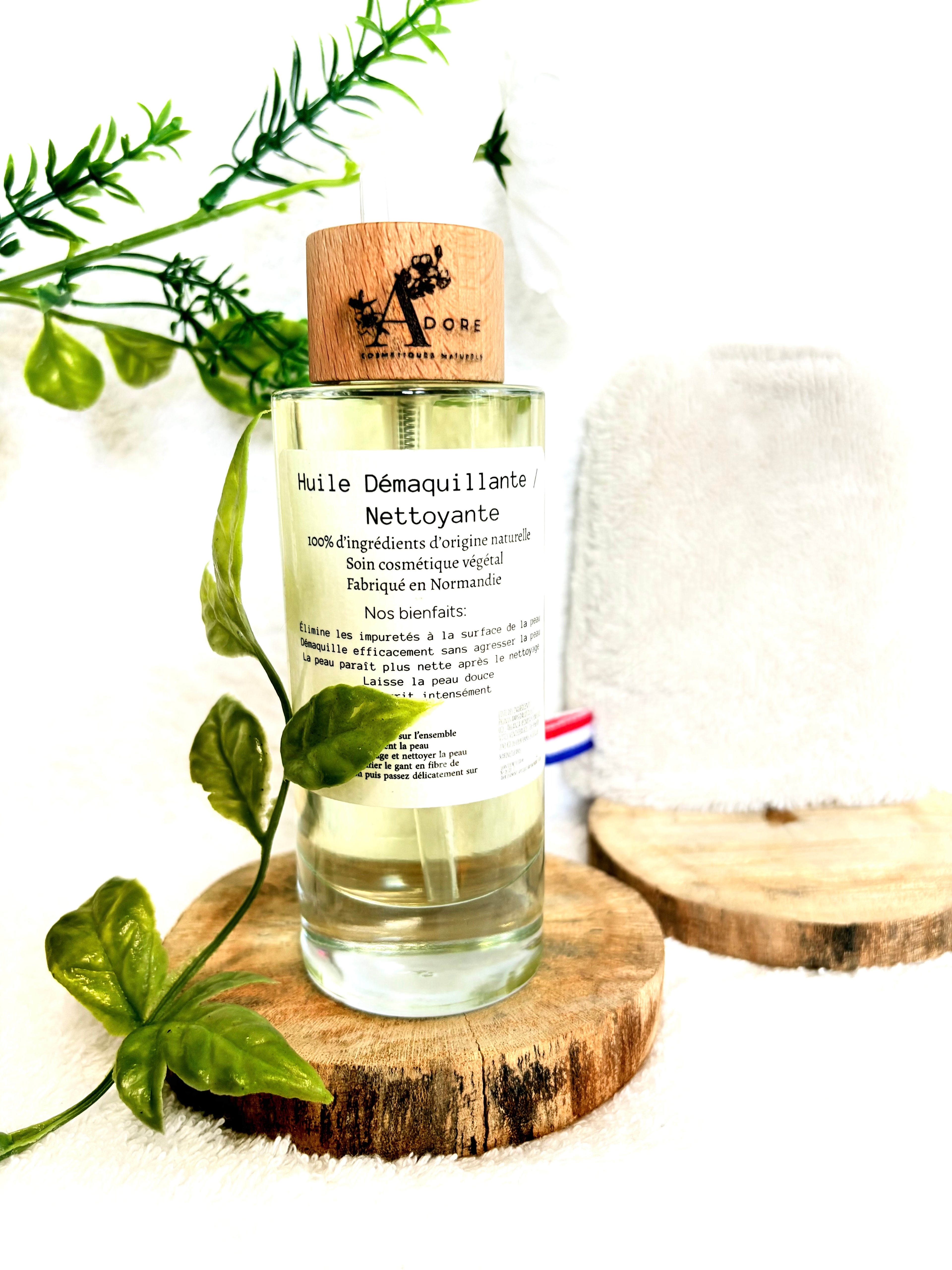 Huile Démaquillante / Nettoyante 100% Naturel - Nettoie, Nourrit & Apaise