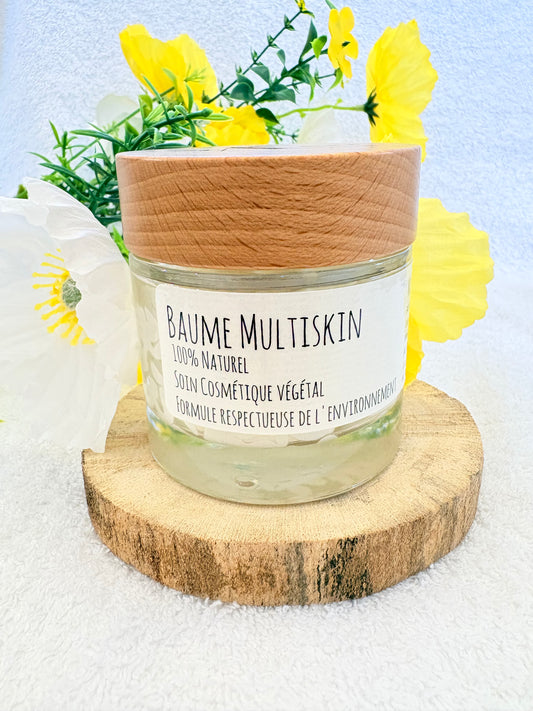 Baume MultiSkin 100% Naturel Soulage rougeurs, eczéma, acné & irritations – Pour toute la famille