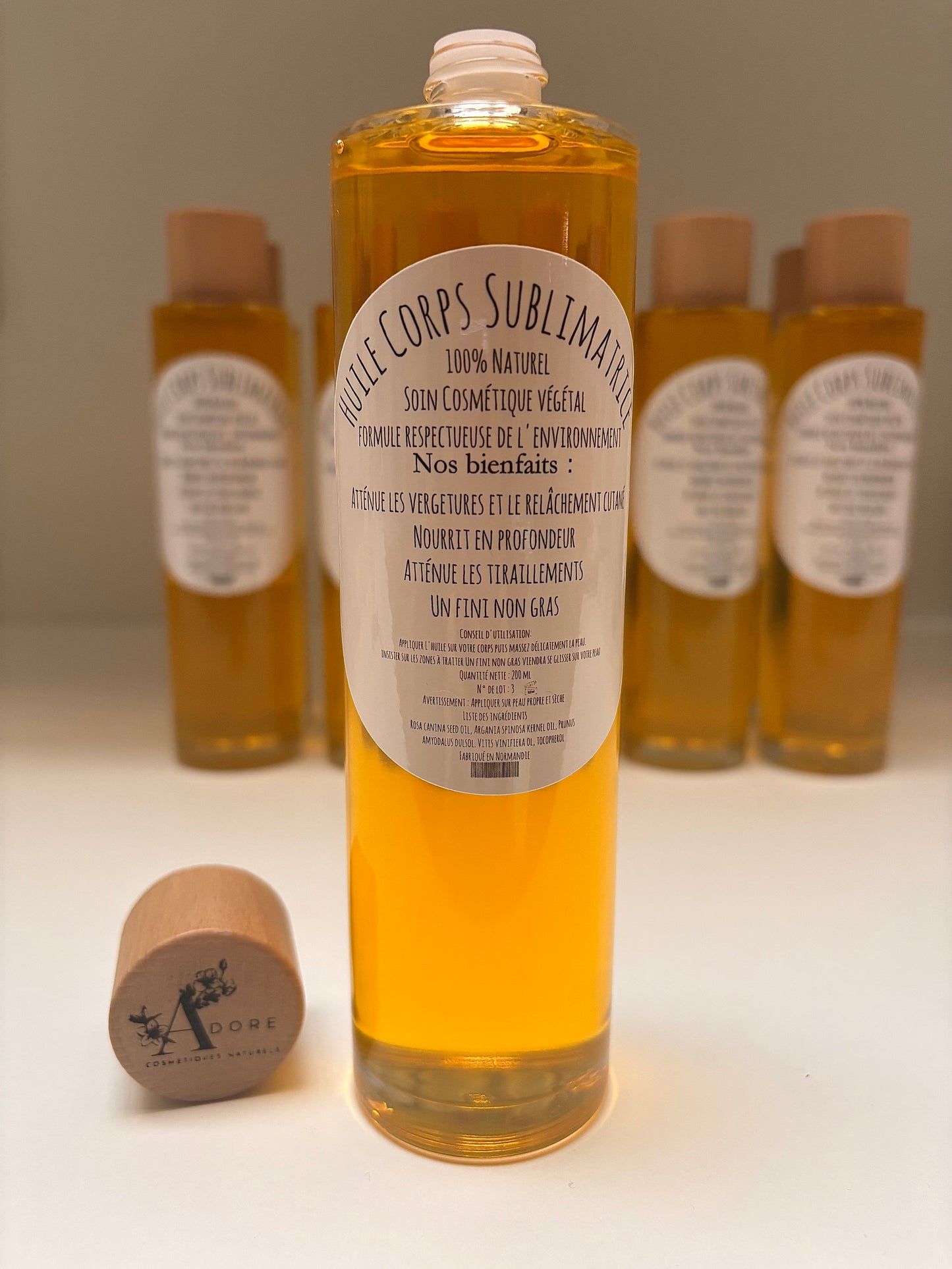 Huile Corps Sublimatrice 100% Naturel-Nourrit intensément & Anti-vergetures